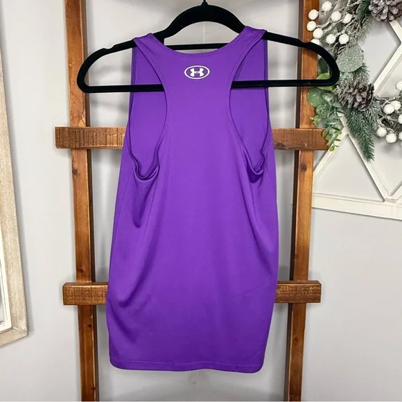 Under Armour Purple Tank Top Athletic Style - Picture 2 of 4